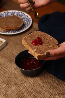 Lezzetli doğal estetik fırınlanmış ekmek