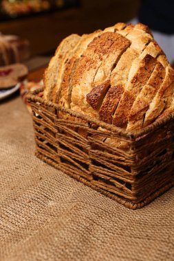 Lezzetli doğal estetik fırınlanmış ekmek