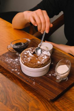 dondurma çikolatalı sufle