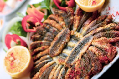 Ançüezli Kızarmış Türk Adı Hamsi Tava
