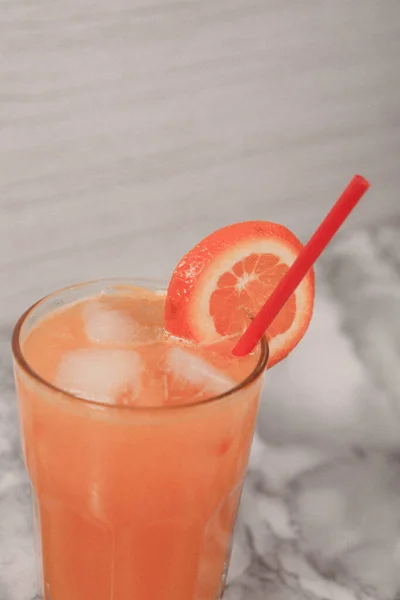 Vaso Sabroso Jugo Naranja — Foto de Stock