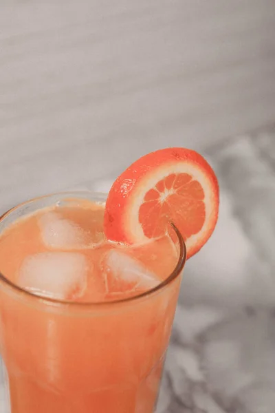 Glass Tasty Orange Juice — Φωτογραφία Αρχείου