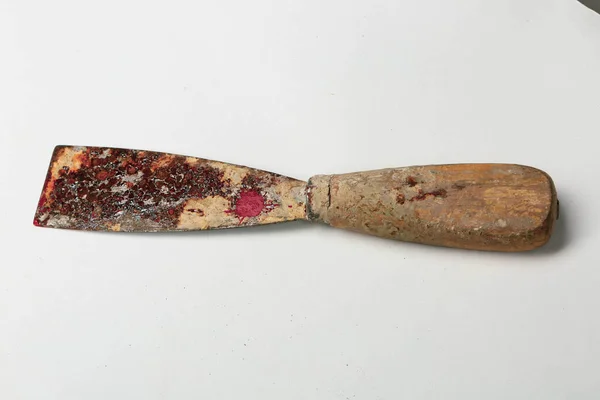 Εργαλείο Επισκευής Σκουριασμένων Σπάτουλας Όργανα Βαφής — Φωτογραφία Αρχείου