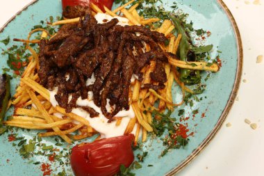 Masada nefis et yemeği. 