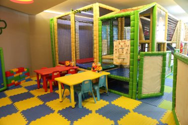 Anaokulunda spor ve oyun parkı.