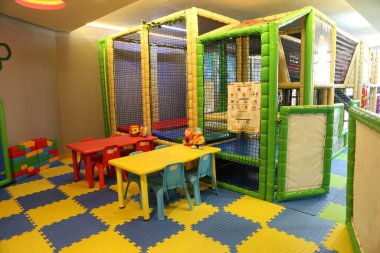 Anaokulunda spor ve oyun parkı.