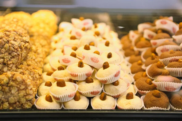 Grupo Galletas Surtidas Chip Chocolate Pasas Avena Chocolate Blanco — Foto de Stock