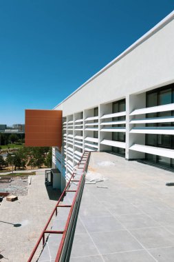 Modern üniversite binaları, inşaat, mimari yapı