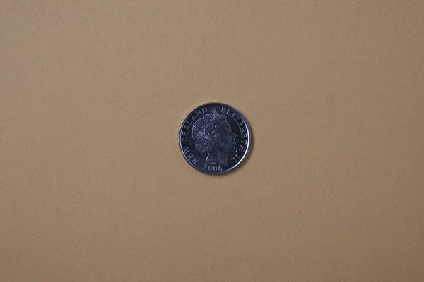 ニュージーランドの硬貨 ニュージーランドドル硬貨 — ストック写真