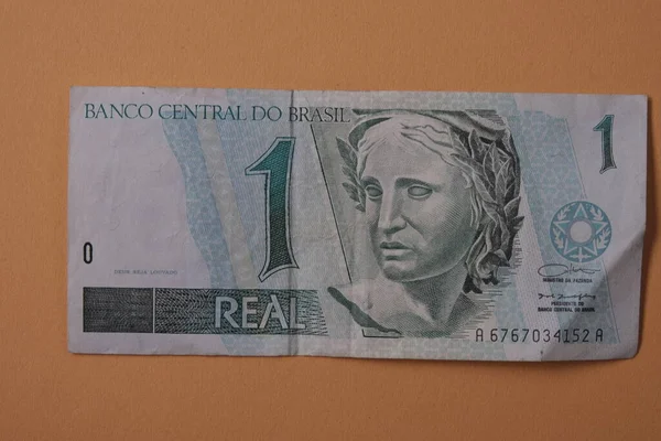 Billets Banque Argent Brésilien Cash — Photo
