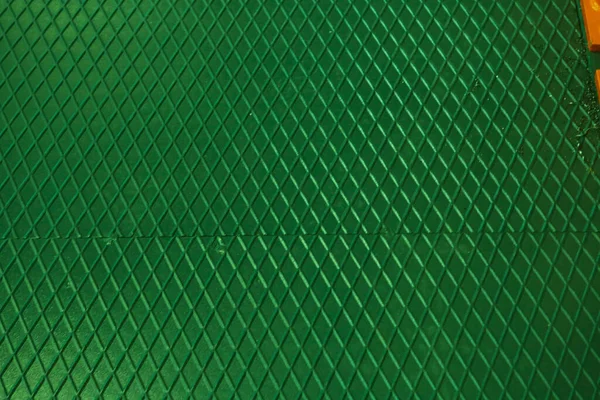 Groene Metalen Textuur Stalen Achtergrond Geperforeerd Plaatmetaal — Stockfoto