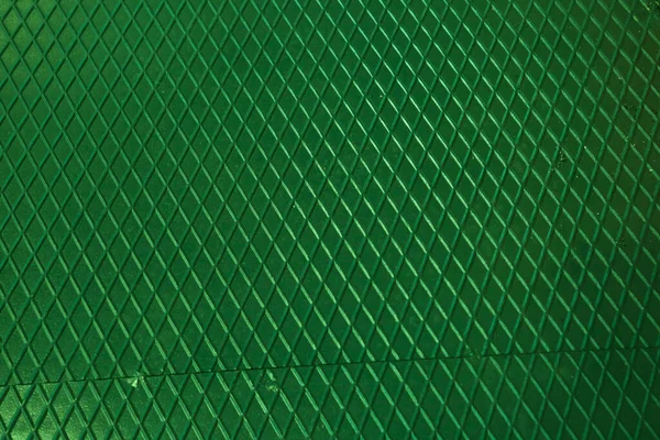 Fondo Acero Textura Metálica Verde Chapa Perforada — Foto de Stock