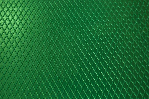 Fondo Acero Textura Metálica Verde Chapa Perforada — Foto de Stock
