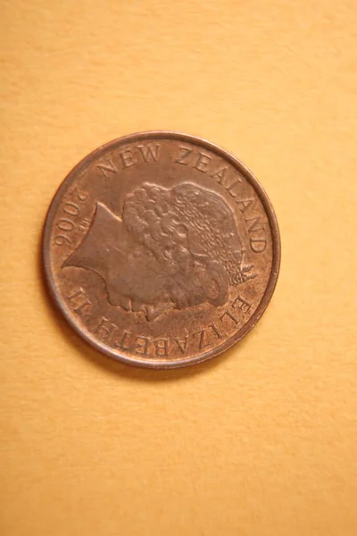 Coins New Zealand New Zealand Dollars Coin — Φωτογραφία Αρχείου