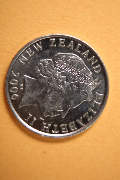 Coins New Zealand New Zealand Dollars Coin — Φωτογραφία Αρχείου