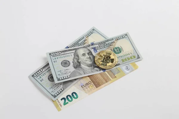 Multi Euro Dolar Hotovost Mince Různé Typy Bankovek Nové Generace — Stock fotografie