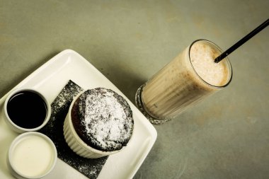 dondurma çikolatalı sufle