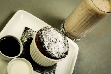 dondurma çikolatalı sufle