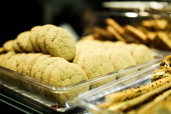 Grupo Galletas Surtidas Chip Chocolate Pasas Avena Chocolate Blanco —  Fotos de Stock