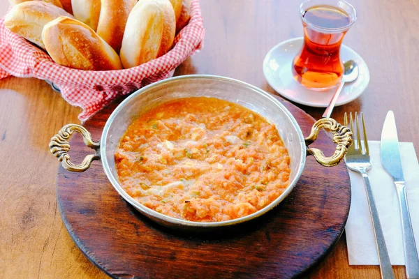 Menemen Turkish Food Omlette — Stock Photo, Image