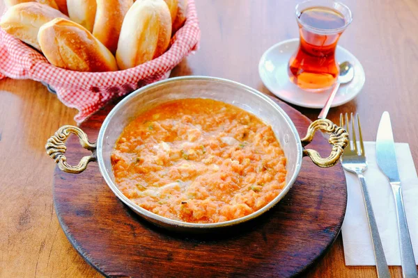 Menemen Türkisches Essen Oder Omelette — Stockfoto