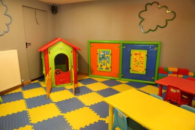 Anaokulunda spor ve oyun parkı.