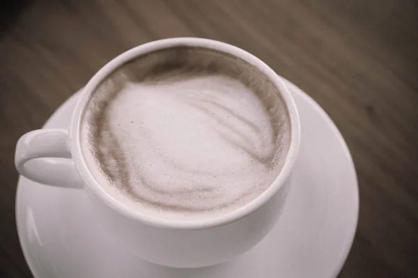 Una Taza Café Mesa — Foto de Stock