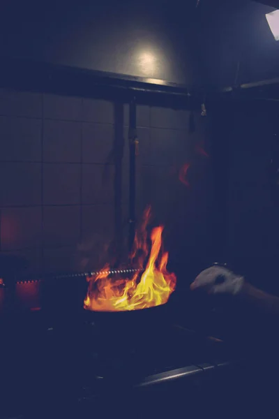 Carne Saute Turco Sote Com Torta Cabelo Carne Sac Tava — Fotografia de Stock