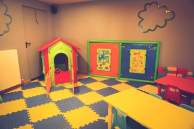 Anaokulunda spor ve oyun parkı.