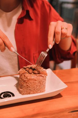Masada lezzetli bir pasta var.