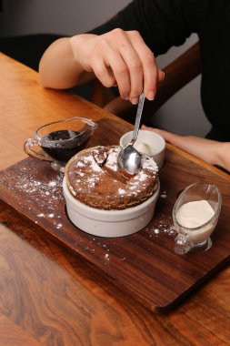 dondurma çikolatalı sufle