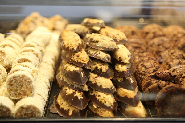 Grupo Galletas Surtidas Chip Chocolate Pasas Avena Chocolate Blanco — Foto de Stock