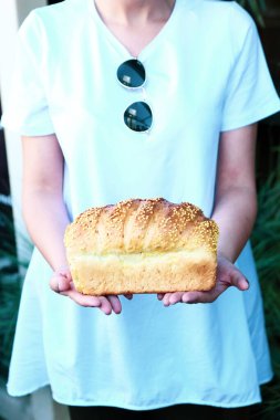 Lezzetli doğal estetik fırınlanmış ekmek