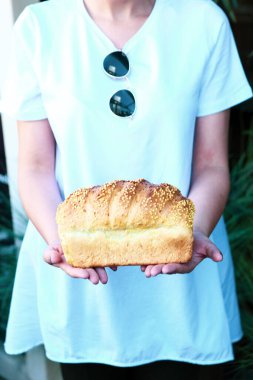 Lezzetli doğal estetik fırınlanmış ekmek