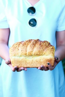 Lezzetli doğal estetik fırınlanmış ekmek