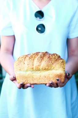 Lezzetli doğal estetik fırınlanmış ekmek