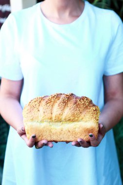 Lezzetli doğal estetik fırınlanmış ekmek