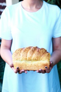 Lezzetli doğal estetik fırınlanmış ekmek