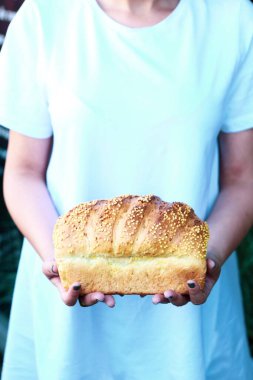 Lezzetli doğal estetik fırınlanmış ekmek