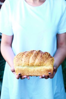 Lezzetli doğal estetik fırınlanmış ekmek