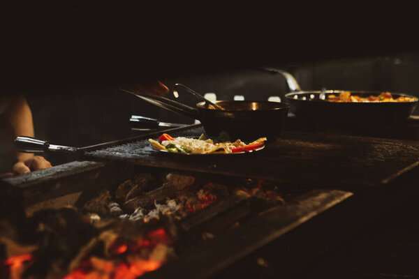 Meat Saute Turkish Et sote with Hair Pie Meat - Sac Tava - Sac Kavurma