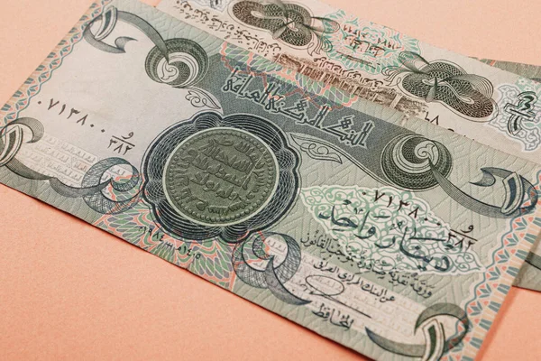 Κεντρική Τράπεζα Του Ιράκ Ένα Δηνάριο Τραπεζογραμμάτιο — Φωτογραφία Αρχείου