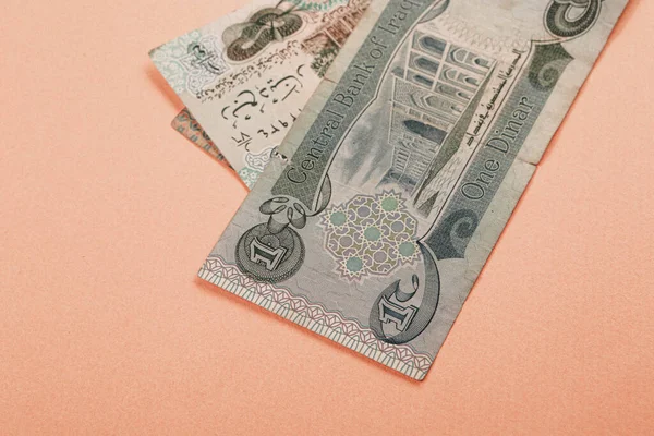 Центральный Банк Ирака Одна Динаровая Банкнота — стоковое фото