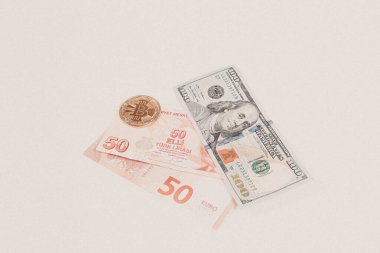 Multi Euro Nakit ve Bozuk Para, farklı türde yeni nesil banknotlar, bitcoin, Türk lirası