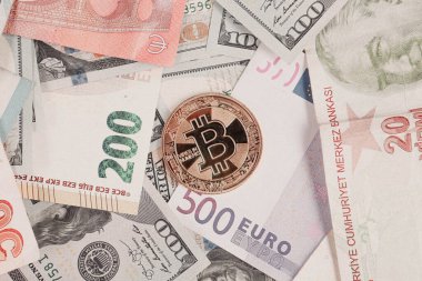 Multi Euro Nakit ve Bozuk Para, farklı türde yeni nesil banknotlar, bitcoin, Türk lirası