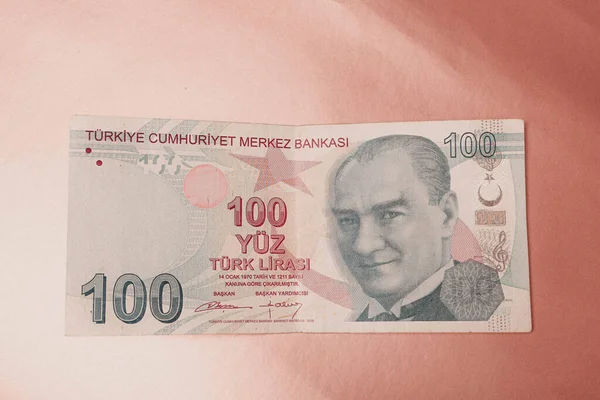 Turkish Currency Turkish Lira Banknotes — Stock Photo, Image