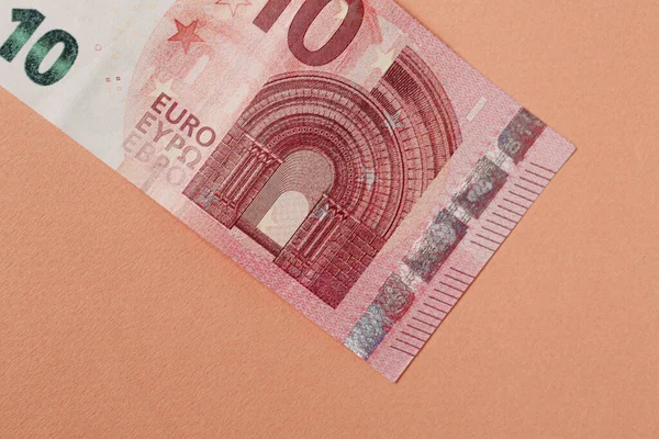 Bani Monedă Europeană Bancnote Euro — Fotografie, imagine de stoc