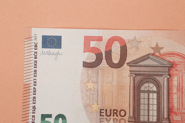 Pieniądze Walucie Europejskiej Banknoty Euro — Zdjęcie stockowe