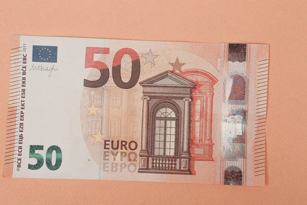 Pieniądze Walucie Europejskiej Banknoty Euro — Zdjęcie stockowe