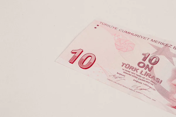 Turkish Currency Turkish Lira Banknotes — Stock Photo, Image